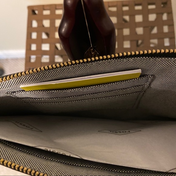 Fossil Black Multi-Colored Clutch/Wristlet - Picture 3 of 4